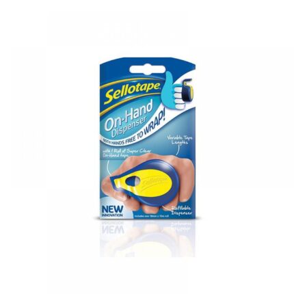 Sellotape onhand dispenser 18mm x 15m clear tape - 5 blister cards-0
