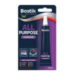 Bostik all purpose clear glue 20ml tube - single blister card