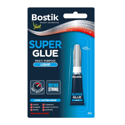 Bostik superglue liquid tube 3g - 12 blister cards-91