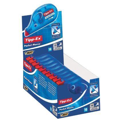 Tipp-Ex pocket mouse correction tape 4.2mm x 9m - CDU of 10 (8207892)-0
