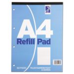 Office Style A4 refill pads - ruled narrow feint and margin - pack of 10-0