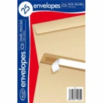 County C5 manilla peel & seal - pack of 25 envelopes