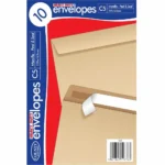 County C5 manilla heavy duty peel & seal - pack of 10 envelopes