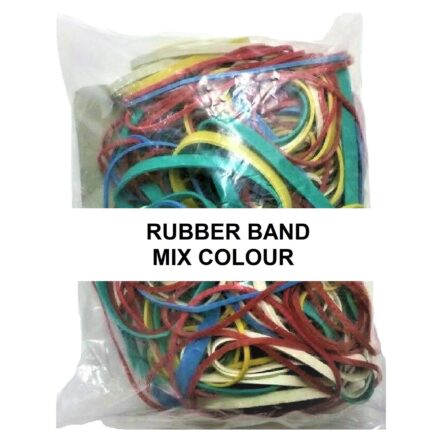 Rubber bands assorted colours and sizes - bag of 454g (1LB)-0