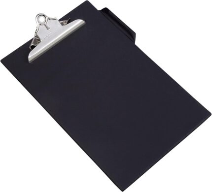 Rapesco A4 black heavy duty PVC clipboard-0