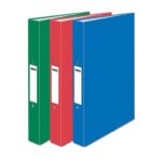 Eastlight A4 ringbinders paperboard assorted colours - box of 10 files-0