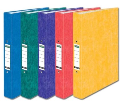 Eastlight A4 ringbinders laminated assorted colours - box of 10 files-0