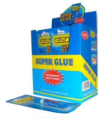 GSD super glue 3g tubes - box of 24 blister cards-0