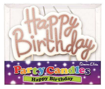 metallic happy birthday pick candles for cakes - box of 6 blister cards-0