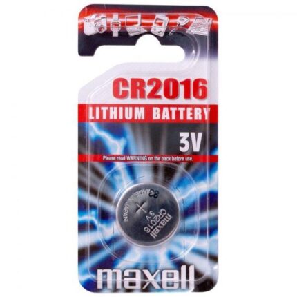 Maxell CR2016 single coin battery blister - pack of 10 blister cards-0