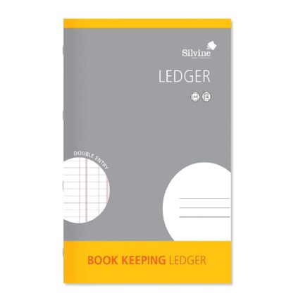 Silvine A4 book keeping ledger notebooks - pack of 6 books-0
