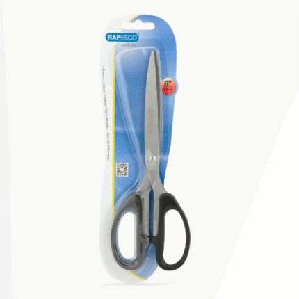 Rapesco scissors 21cm/8inch black - single blister card-0