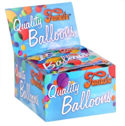Fantasia 15 balloons in assorted colours - CDU box of 30 retail packs-2375