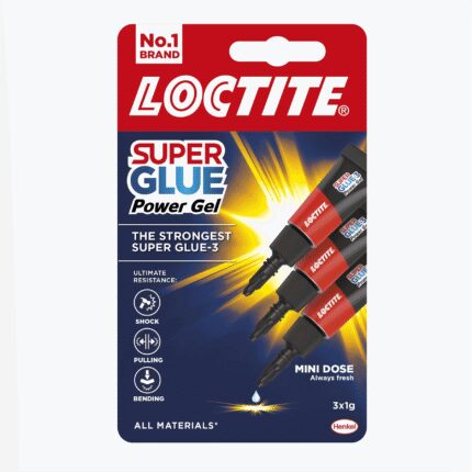 Loctite superglue power gel trio mini dose 3x1g - single blister card-0
