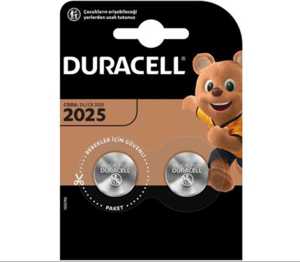 Duracell CR2025 twin coin batteries 3V - single blister card-0