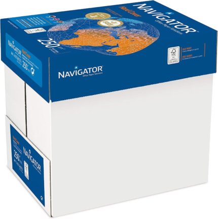 Navigator hard cover printer paper A4 250gsm white - box of 7 reams-0