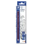 Staedtler tradition 3H grade graphite pencils (110-3H) - box of 12 pencils