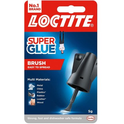 Loctite superglue brush on 5g liquid adhesive - single blister card-0
