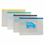 Tiger A5 PVC clear zippy bag - pack of 12 bags