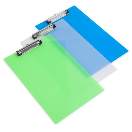 Rapesco A4 assorted frosted colours clipboards - single -0