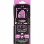 Helix Oxford eco edition metal tin pink maths set