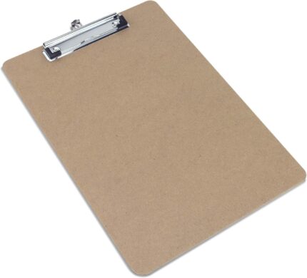 Rapesco A4 hardboard clipboard with low profile clip