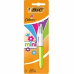 BIC 4-colours mini ballpoint pen medium 1.0mm tip fun fashion colour ink colours - single blister card