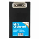 Tiger mini PVC clipboard black - pack of 6 clipboards
