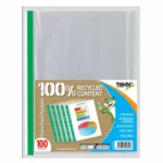 Tiger A4 pack of 100 punched pockets 60 microns - single pack