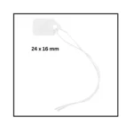 Tiger white jewellery tags 24 x 16mm - box of 1000 tags