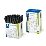 Staedtler noris handwriting pen (307-9) black - box of 50 pens