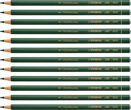 STABILO all marking China marker green colour - box of 12 pencils