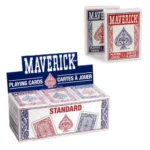 Maverick standard index playing cards in assorted colours - CDU of 12 decks
