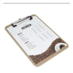 Rapesco A5 brown hardback low profile clipboard - single