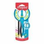 Maped 360 compass plastic in assorted colours - single hang pack