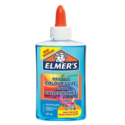 Elmer’s translucent colour PVA glue 147ml blue - single bottle