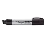 Sharpie pro metal barrel magnum large chisel tip black ink marker - single pen