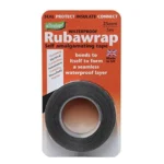 Ultratape rubawrap self amalgamating tape black 25mm x 5m - single blister card